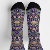 Altes Blumenmuster, William Morris Socken (Oben)