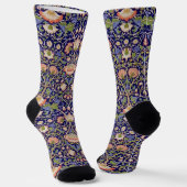 Altes Blumenmuster, William Morris Socken (Gewinkelt)