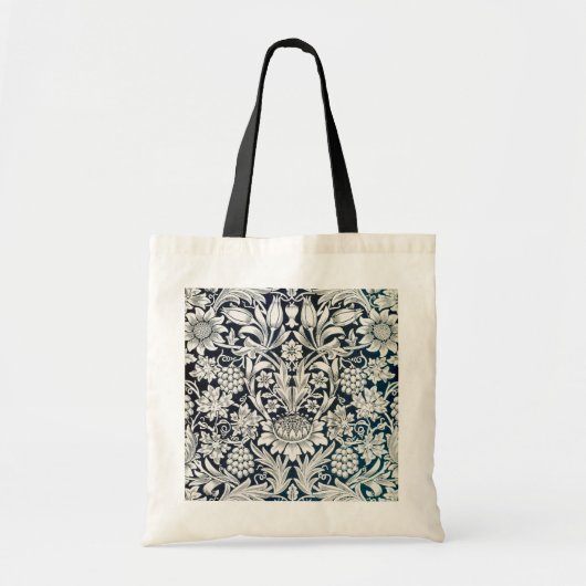 Altes Blumenmuster, William Morris Tragetasche (Vorne)