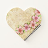 Altes Blumenwallpaper-Notebook Notizblock (Rückseite)