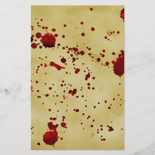 Altes blutiges stationäres briefpapier