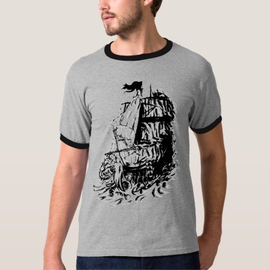 altes Boot durch (joey) Tinte T-Shirt (Vorderseite)