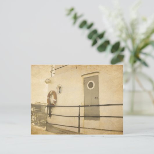 Altes Boot Postkarte (Stehend Vorderseite)