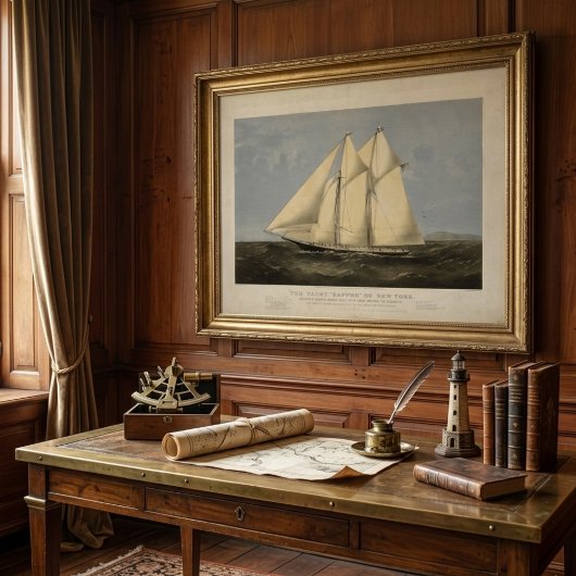 Altes Boot Vintage Poster Wine tasting in der Fatt