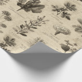 Altes Botanisches Blumenmuster (11) Geschenkpapier (Ecke)