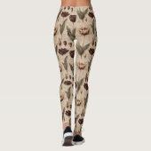 Altes Botanisches Blumenmuster (6) Leggings (Rückseite)