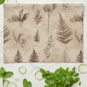 Altes Botanisches Blumenmuster (7) Geschirrtuch (Gefaltet)