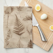 Altes Botanisches Blumenmuster (7) Geschirrtuch (Viertel Falte)