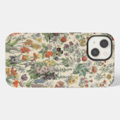 Altes Botanisches Muster iPhone Hülle (Rückseite (Horizontal))