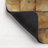 Altes braunes Fliesenmuster Mousepad (Ecke)