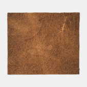 Altes braunes Leder Fleecedecke (Vorderseite (Horizontal))