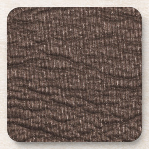 Altes braunes Leder mit Textur Untersetzer