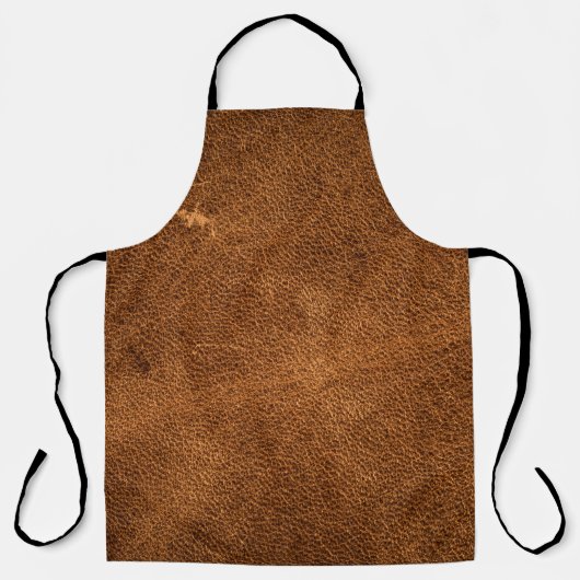 Altes braunes Leder Schürze (Vorderseite)