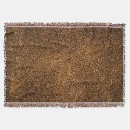 Altes braunes Leder: Texturierter Hintergrund Decke (Vorderseite)