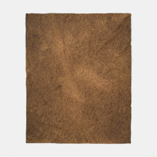 Altes braunes Leder: Texturierter Hintergrund Fleecedecke