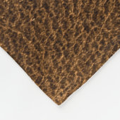 Altes braunes Leder: Texturierter Hintergrund Fleecedecke (Ecke)