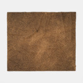 Altes braunes Leder: Texturierter Hintergrund Fleecedecke (Vorderseite (Horizontal))