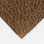 Altes braunes Leder: Texturierter Hintergrund Fleecedecke (Ecke)