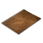 Altes braunes Leder: Texturierter Hintergrund Notizblock (Linke Seite)