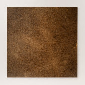 Altes braunes Leder: Texturierter Hintergrund Puzzle (Horizontal)