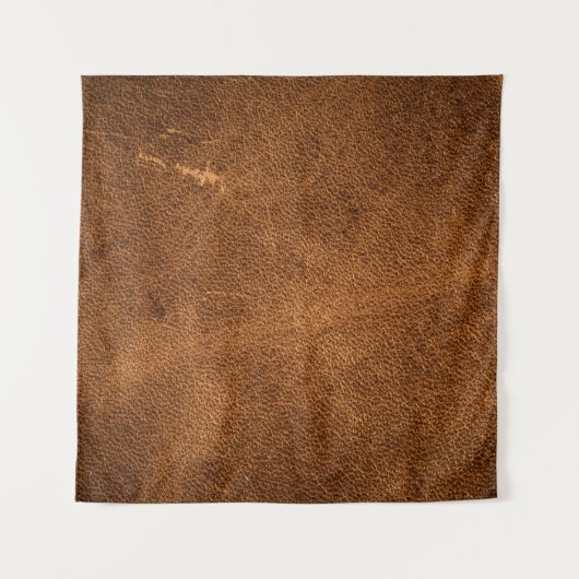 Altes braunes Leder Wandteppich (Vorderseite)