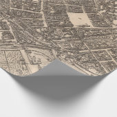 Altes Breslau Polnische Karte (1588)  Geschenkpapier (Ecke)