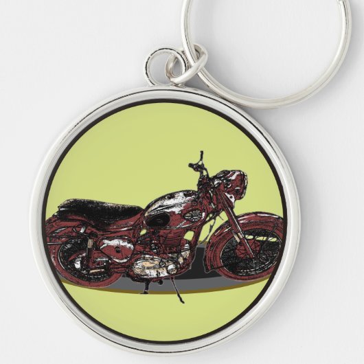 Altes BSA-Motorrad Schlüsselanhänger (Vorne)