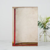 Altes Buch Briefpapier (Stehend Vorderseite)