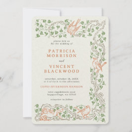 Altes Buch Cupid's Afternoon Wedding Einladung