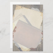 Altes Buch deckt Geschosse ab Briefpapier (Vorne/Hinten)