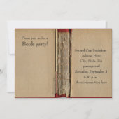 Altes Buch-Einladung Einladung (Vorderseite)