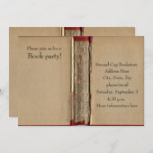 Altes Buch-Einladung Einladung (Vorne/Hinten)