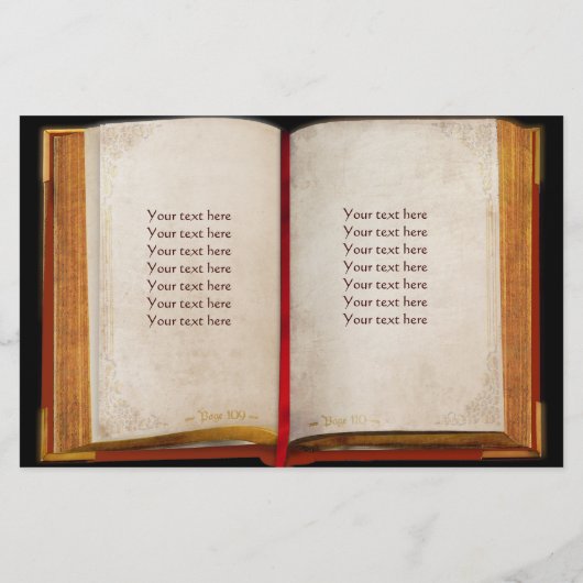 Altes Buch Flyer (Hinten)