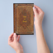 Altes Buch Flyer (Handgriff)