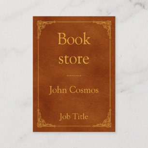 Altes Buch Visitenkarte