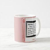altes Buchcover Ehrlichkeit im Geschäft Kaffeetasse (VorderseiteRechts)