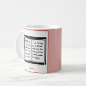 altes Buchcover Ehrlichkeit im Geschäft Kaffeetasse (Vorderseite Links)