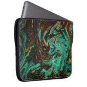 Altes Buchcover mit abstraktem antiken Muster Laptopschutzhülle (Vorne Rechts)