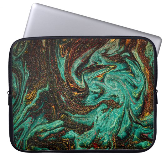 Altes Buchcover mit abstraktem antiken Muster Laptopschutzhülle (Vorderseite)