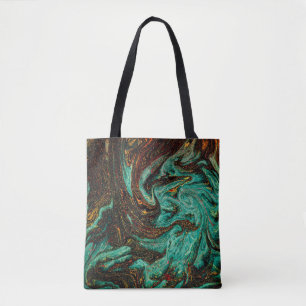 Altes Buchcover mit abstraktem antiken Muster Tasche