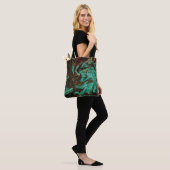 Altes Buchcover mit abstraktem antiken Muster Tasche (Am Model)