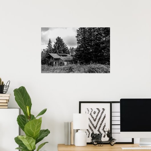 Altes Cabin Poster (Heimbüro)