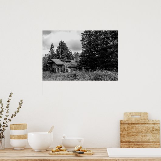 Altes Cabin Poster (Küche)