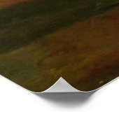 Altes Cabrio Stingray Corvette Poster Druck (Ecke)