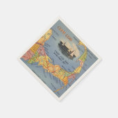 Altes Cape Cod Massachusetts Karte Serviette (Ecke)