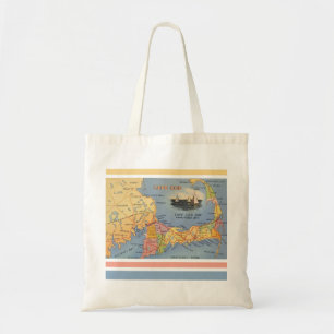 Altes Cape Cod Massachusetts Karte Tragetasche