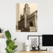 Altes Chicago Foto Kunst Druck Poster (Heimbüro)