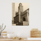 Altes Chicago Foto Kunst Druck Poster (Küche)