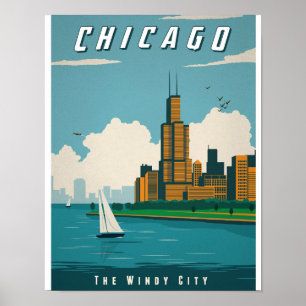 Altes Chicago Plakat