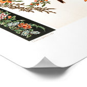 Altes chinesisches Muster von Albert Racinet Poster (Ecke)